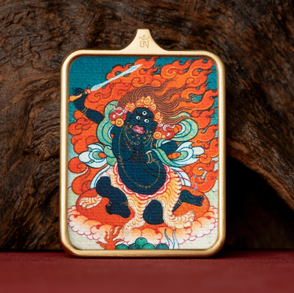 Fanchen·Tibetan Hand-Painted Thangka Pendant Necklace