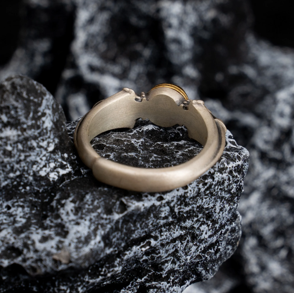 Manjushri Bodhisattva Sterling Silver Tibetan Buddhist Ring